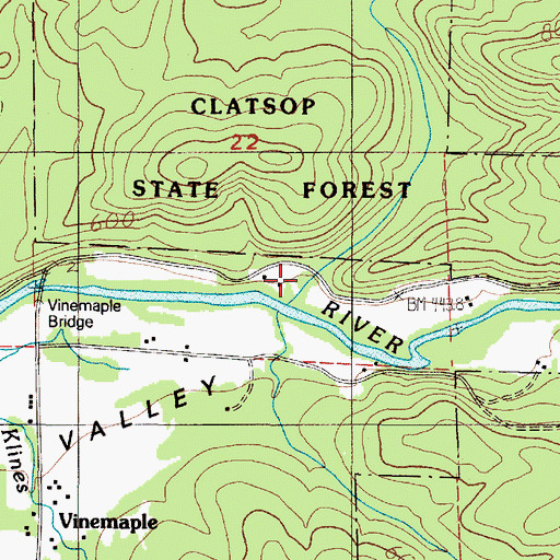 Topographic Map of Furtado Creek, OR