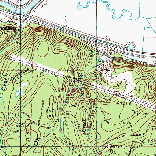 Topographic Map of Favorite Creek, OR