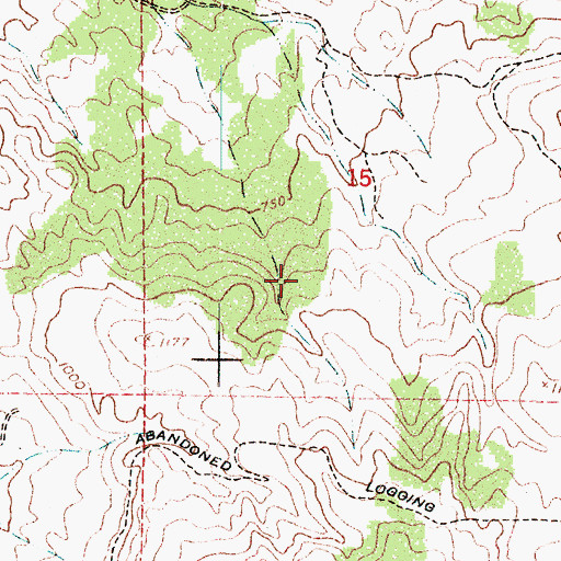Topographic Map of Perkins Creek, OR