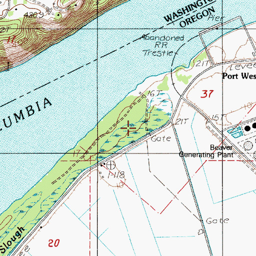 Topographic Map of Swampy Lake, OR