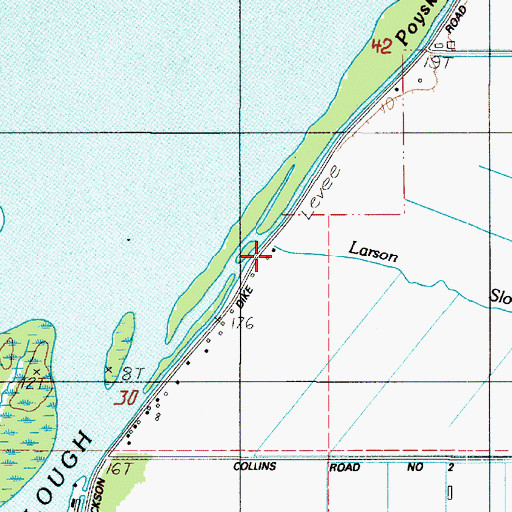 Topographic Map of Larson Slough, OR