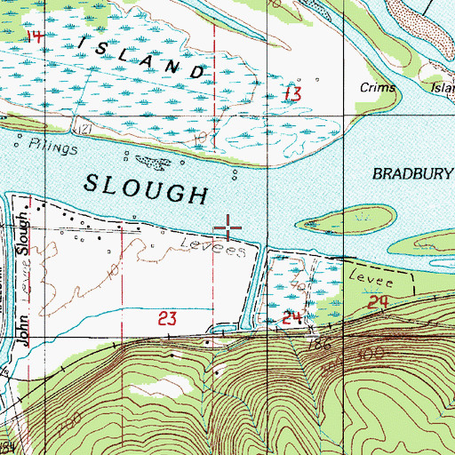 Topographic Map of Cries Creek, OR