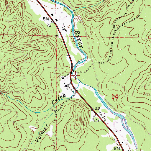 Topographic Map of Klootchy Creek County Campground, OR