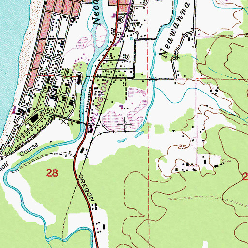 Topographic Map of Chapman Ponds, OR