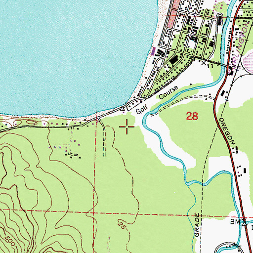 Topographic Map of Little Muddy Creek, OR