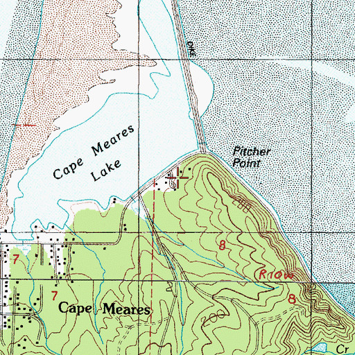 Topographic Map of Barnegat (historical), OR