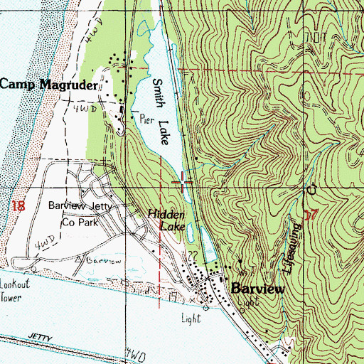 Topographic Map of Brimmer Creek, OR
