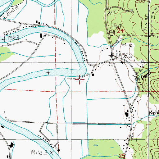 Topographic Map of Kebbe Creek, OR