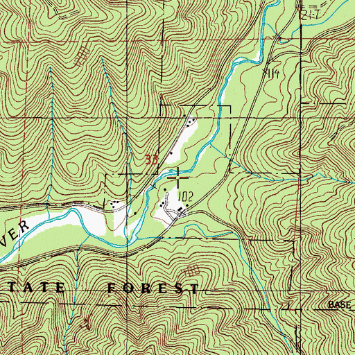 Topographic Map of Watertank Creek, OR