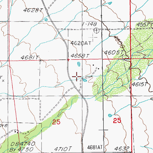 Topographic Map of Silver Creek, AZ
