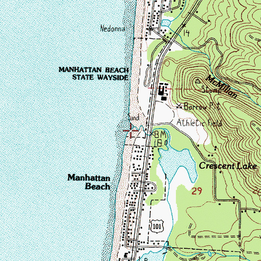 Topographic Map of Crescent Creek, OR