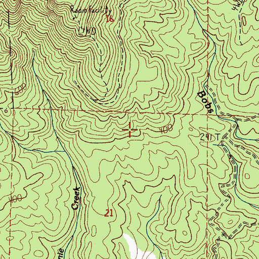 Topographic Map of Classic Ridge, OR