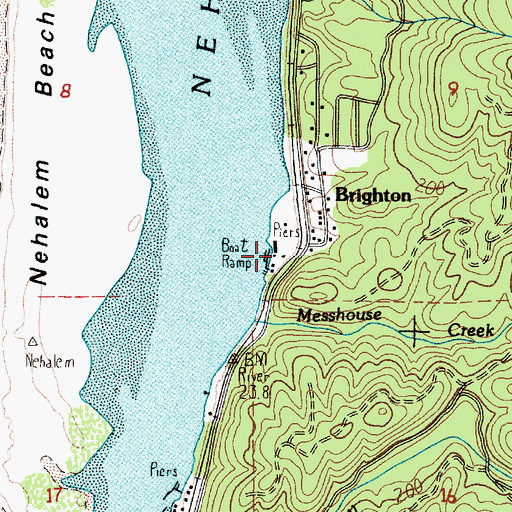Topographic Map of Clear Creek, OR