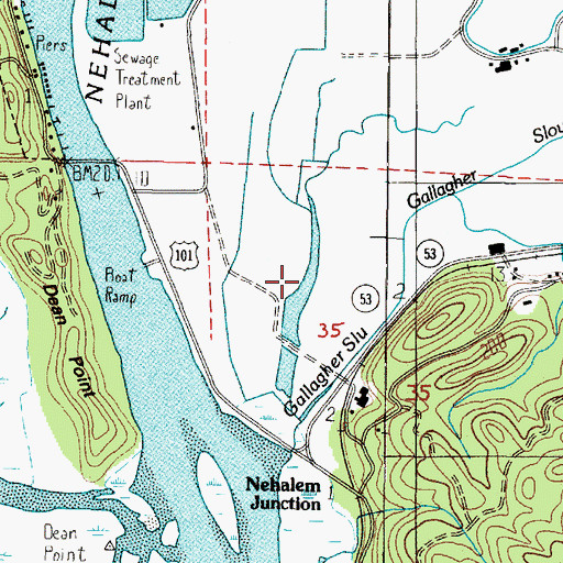 Topographic Map of Pye Slough, OR