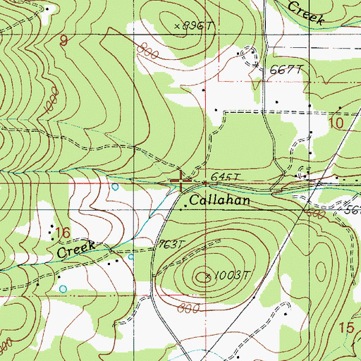 Topographic Map of Dysert Creek, OR