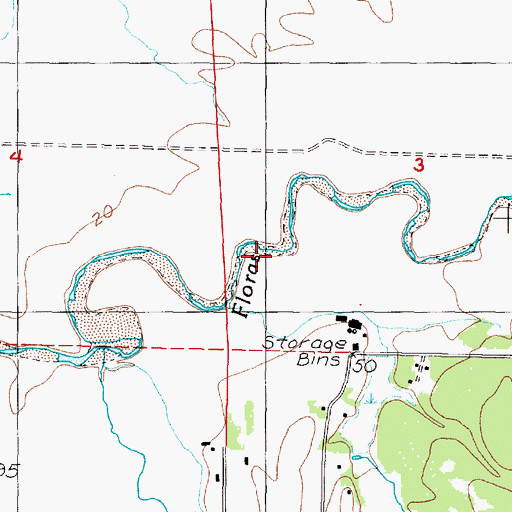 Topographic Map of Jim Creek, OR