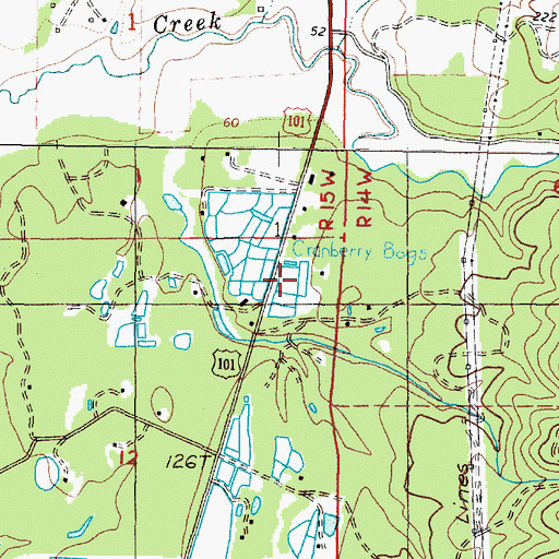 Topographic Map of Jenny Creek, OR