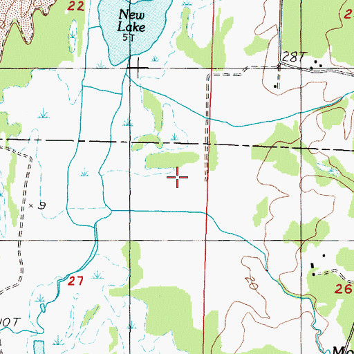 Topographic Map of Mill Creek, OR