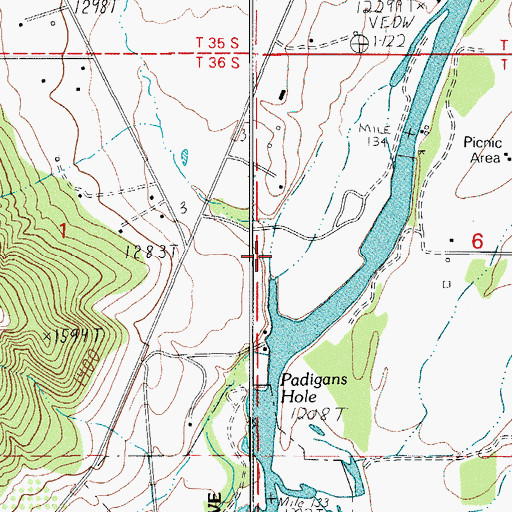 Topographic Map of Ash Creek, OR