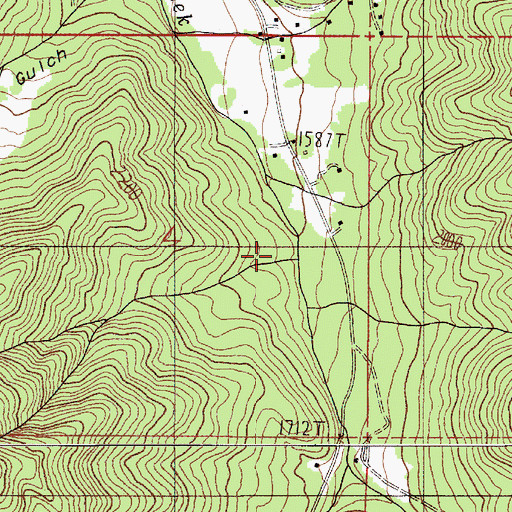 Topographic Map of Bear Gulch, OR