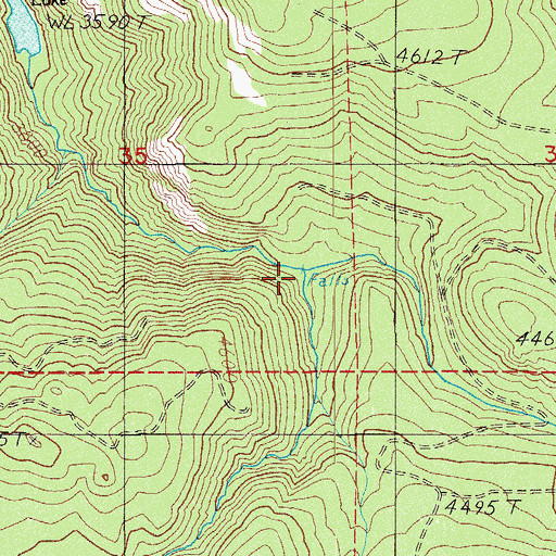 Topographic Map of Bybee Gulch, OR