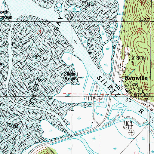 Topographic Map of Siletz Keys, OR