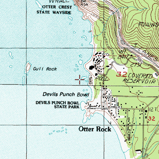 Topographic Map of Finger Rock, OR