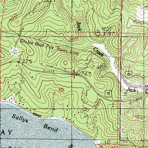 Topographic Map of Buford Hill, OR