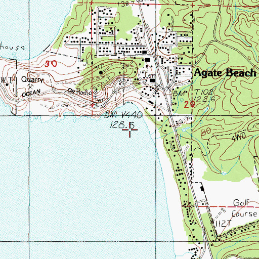 Topographic Map of Little Schooner Creek, OR