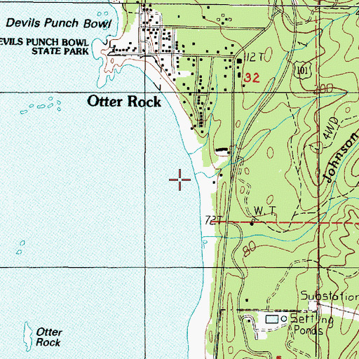 Topographic Map of Miner Creek, OR