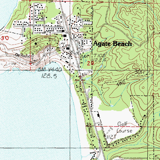 Topographic Map of Cold Springs Reservoir, OR