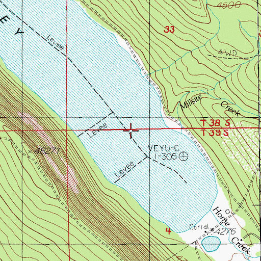 Topographic Map of Millsite Creek, OR