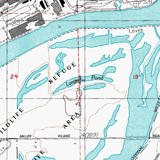 Topographic Map of Largent Pond, OR