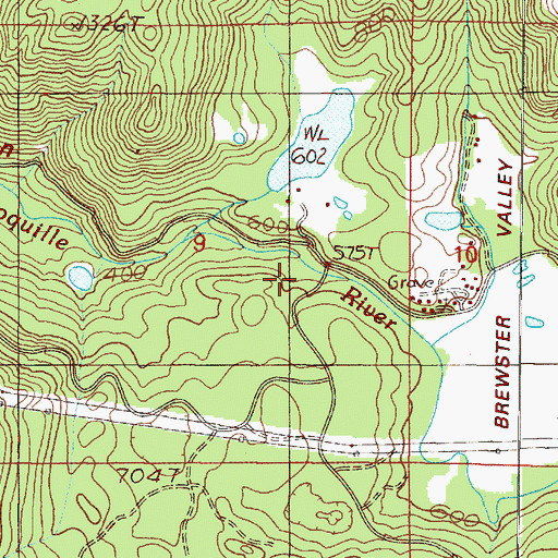 Topographic Map of Maple Creek, OR
