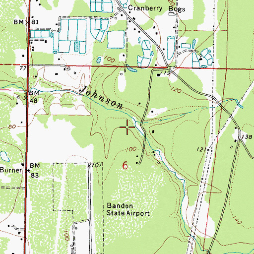 Topographic Map of Rosa Creek, OR