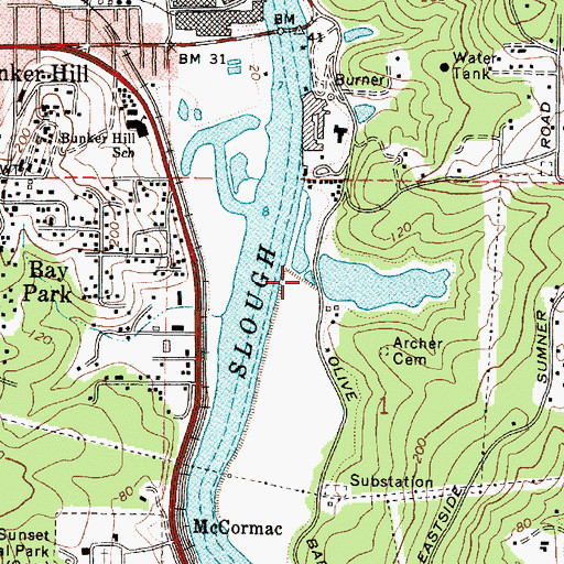 Topographic Map of Smith Reservoir, OR