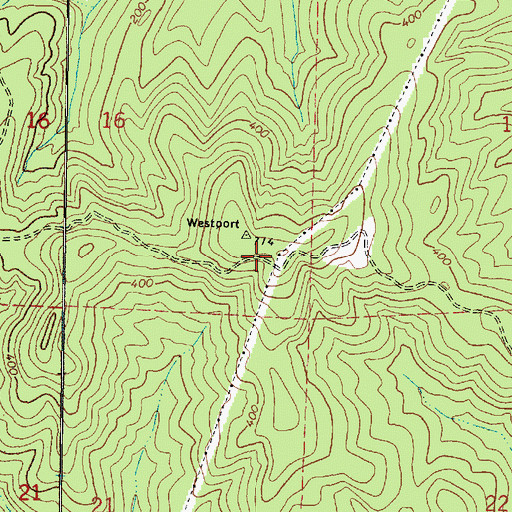 Topographic Map of The Buttes, OR