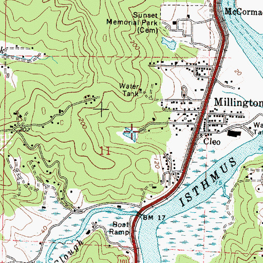 Topographic Map of Alder Spring, OR