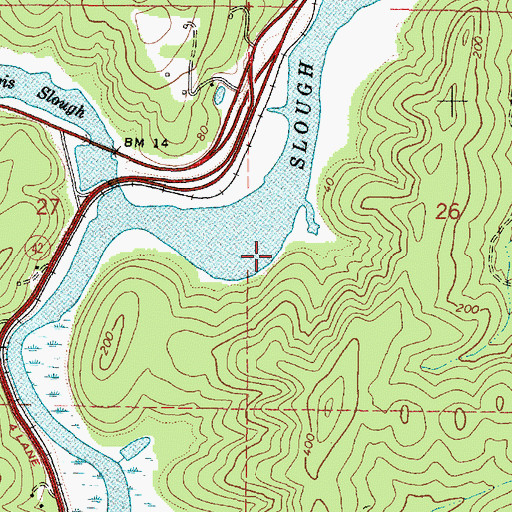 Topographic Map of Maxwell (historical), OR