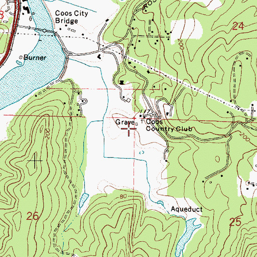 Topographic Map of Haynes Cemetery, OR