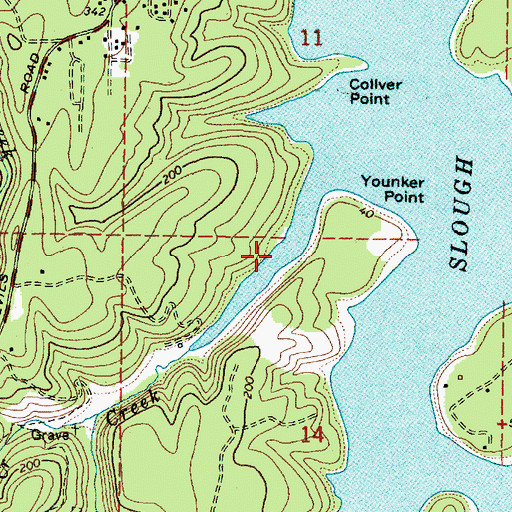 Topographic Map of Haywood Inlet, OR