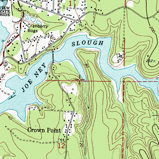 Topographic Map of Storey Creek, OR