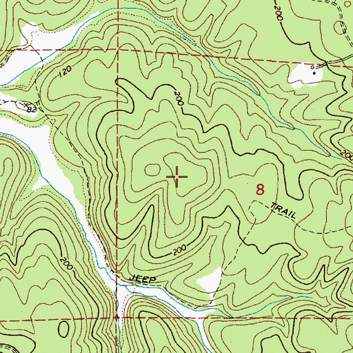Topographic Map of Yoakam Hill, OR