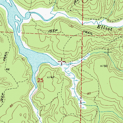 Topographic Map of Talbott Slough, OR