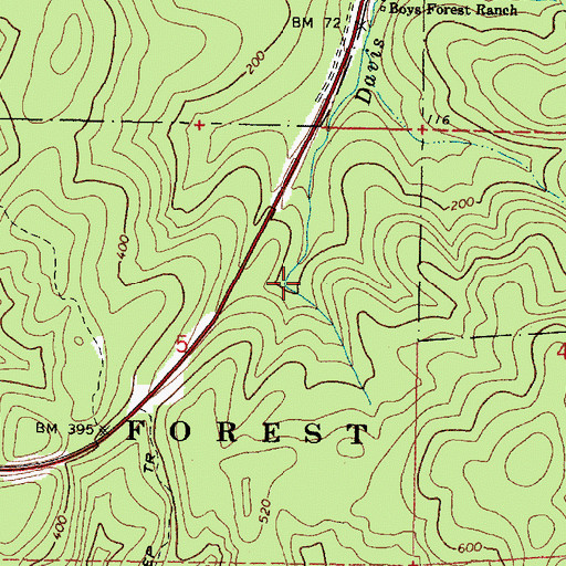 Topographic Map of Chard Creek, OR