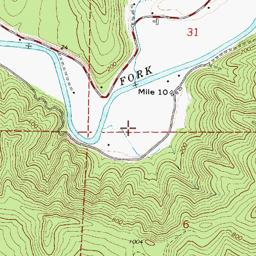 Topographic Map of Bull Pasture, OR