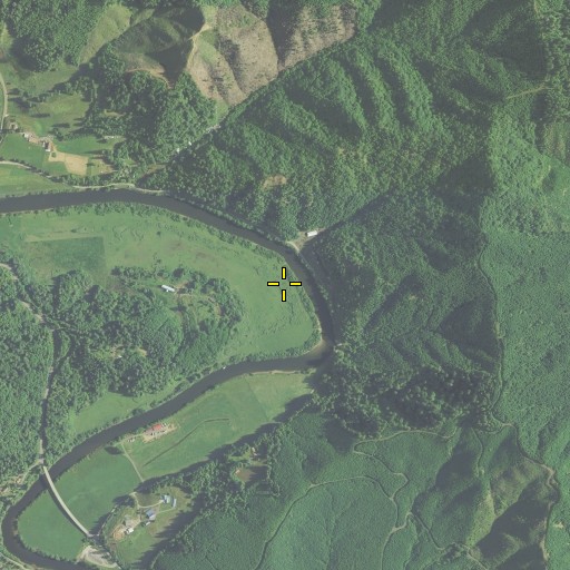 Aerial/Satellite Image of Contrary Bend, OR