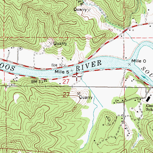 Topographic Map of Smith Creek, OR