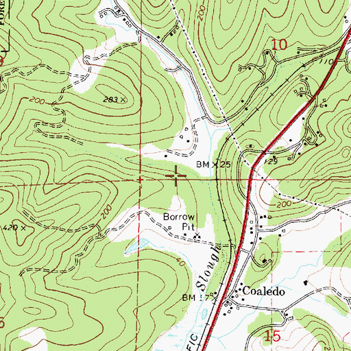 Topographic Map of Garden Gulch, OR