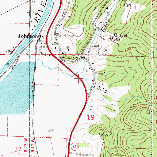 Topographic Map of Harlin Creek, OR